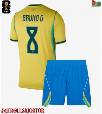 Brasilien Bruno Guimaraes #8 Hemmakläder Barn VM 2026 Kortärmad (+ Korta byxor)